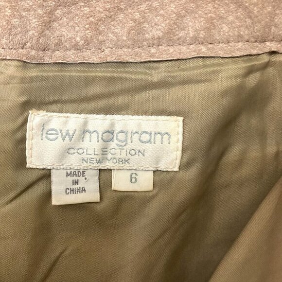 Vintage Lew Magram Collection Suede Pants Size 6 High-Waisted 100% Leather Tan - Picture 5 of 16